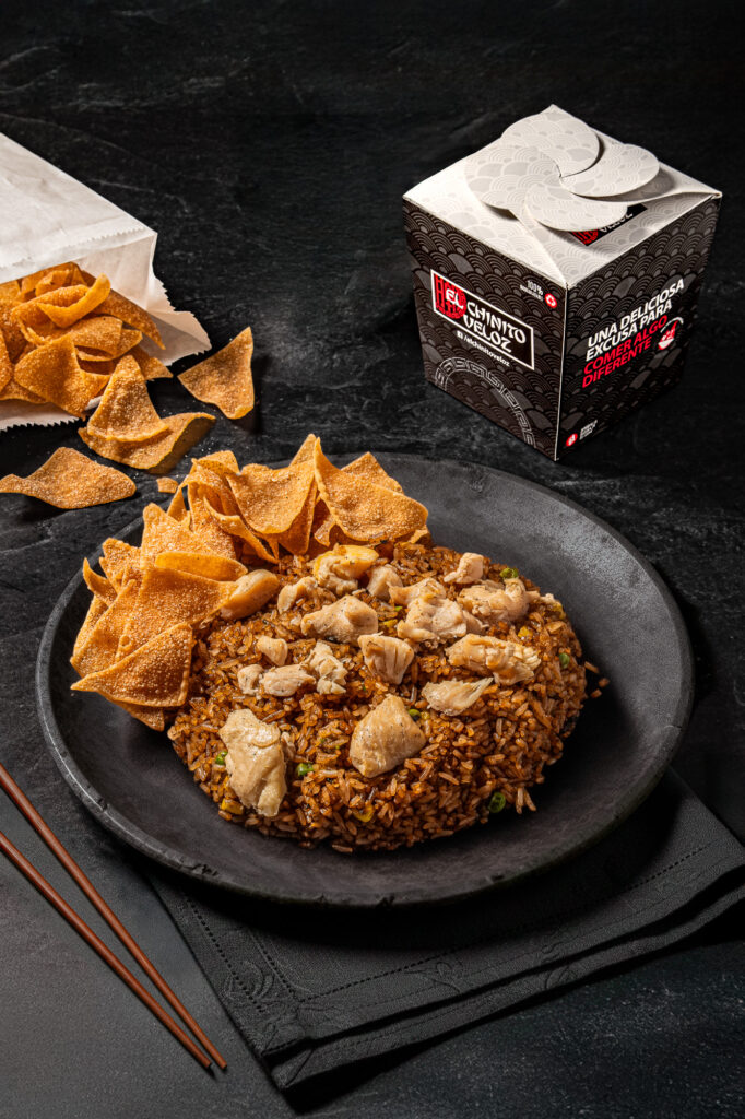 Fotografía Gastronómica de Arroz Chino - Chinito Veloz