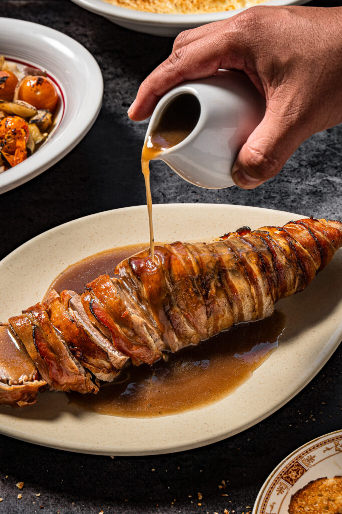 Fotografía Gastronómica de Solomilllo envuelto en Speck